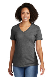 Allmade® Women’s Recycled Blend V-Neck Tee - Reloaded Charcoal Heather - 2XL